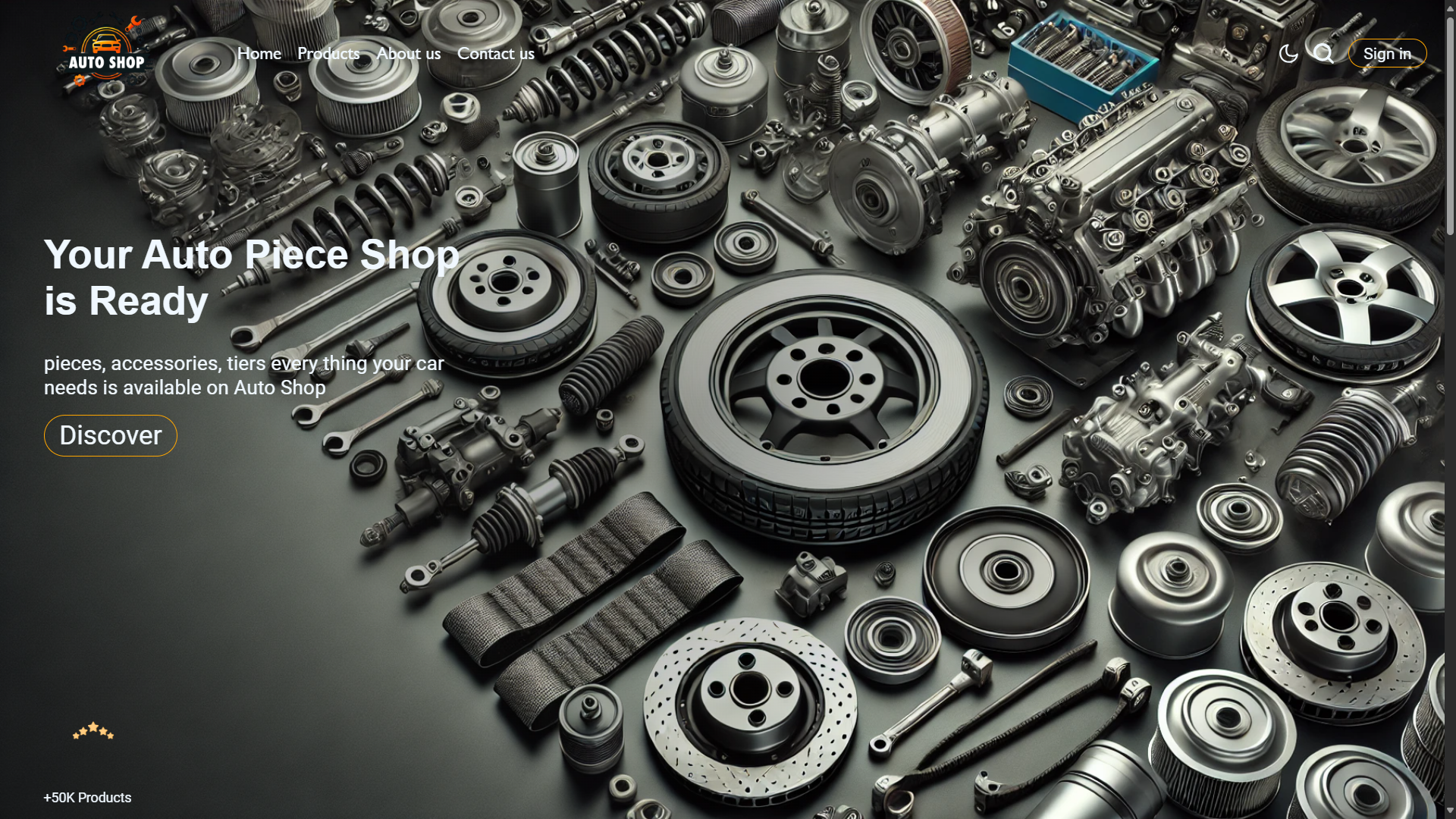 Auto Parts E-Commerce Website